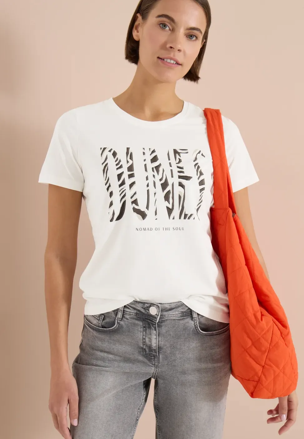 T-Shirt mit Rundhals und Frontprint