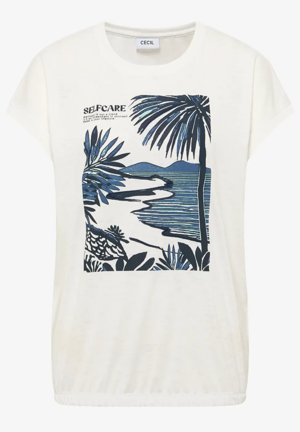 T-Shirt mit Rundhals und Frontprint