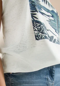 T-Shirt mit Rundhals und Frontprint