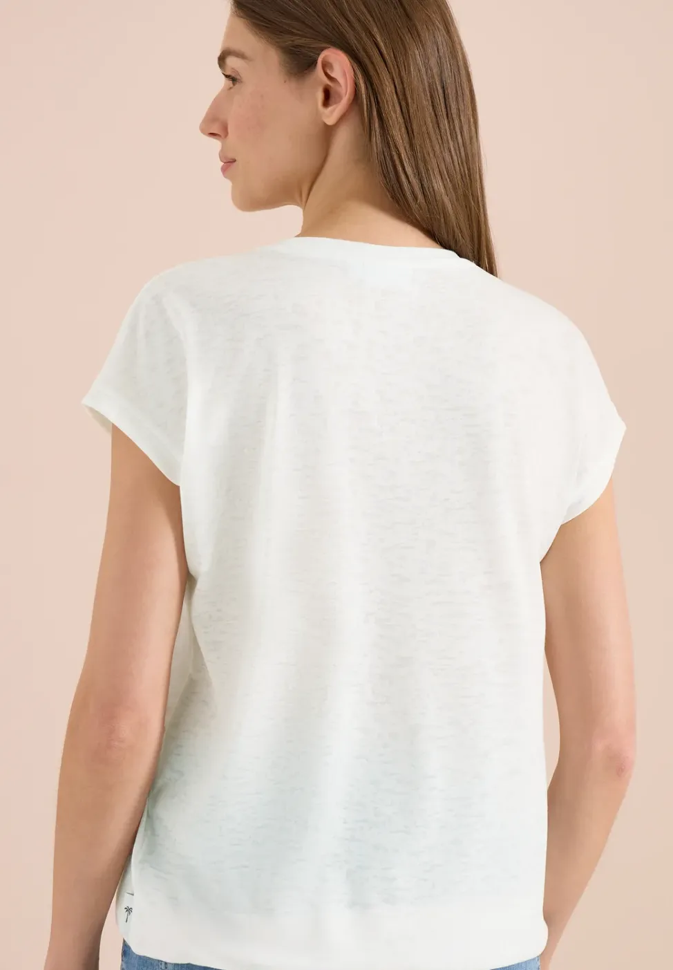 T-Shirt mit Rundhals und Frontprint