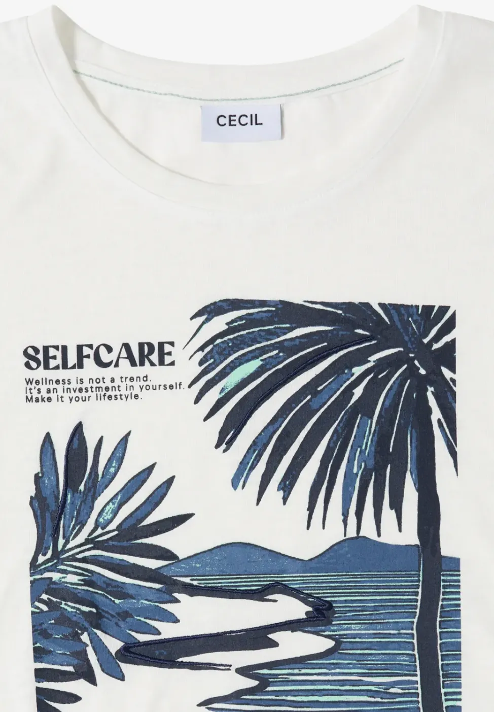 T-Shirt mit Rundhals und Frontprint