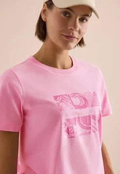 T-Shirt mit Rundhals und Frontprint