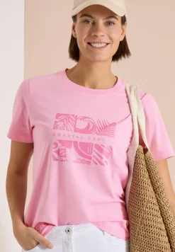 T-Shirt mit Rundhals und Frontprint