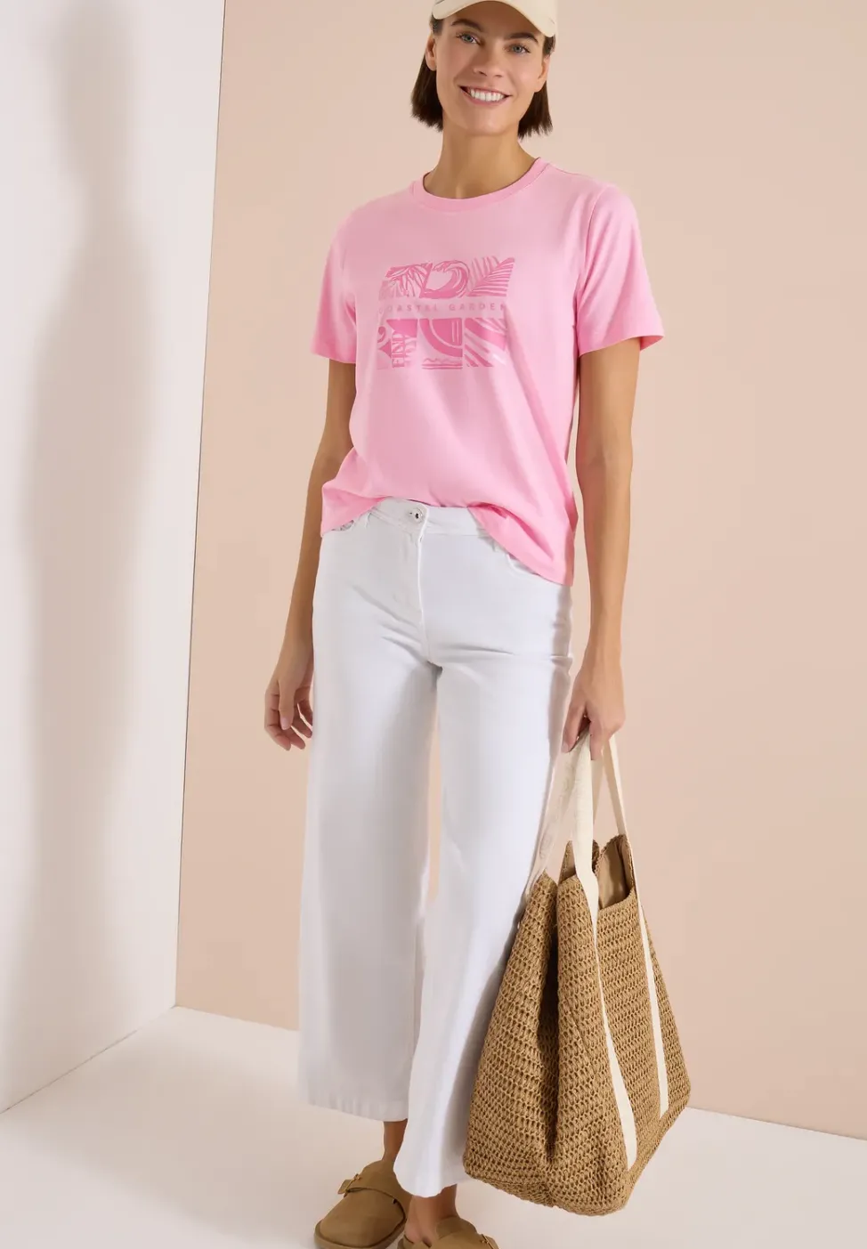 T-Shirt mit Rundhals und Frontprint