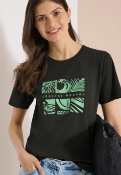 T-Shirt mit Rundhals und Frontprint