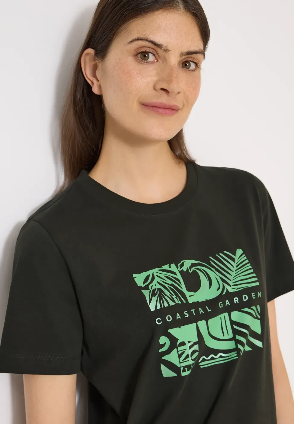 T-Shirt mit Rundhals und Frontprint