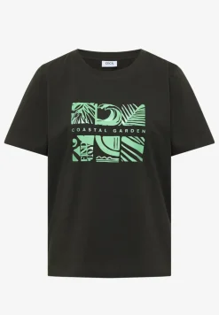 T-Shirt mit Rundhals und Frontprint