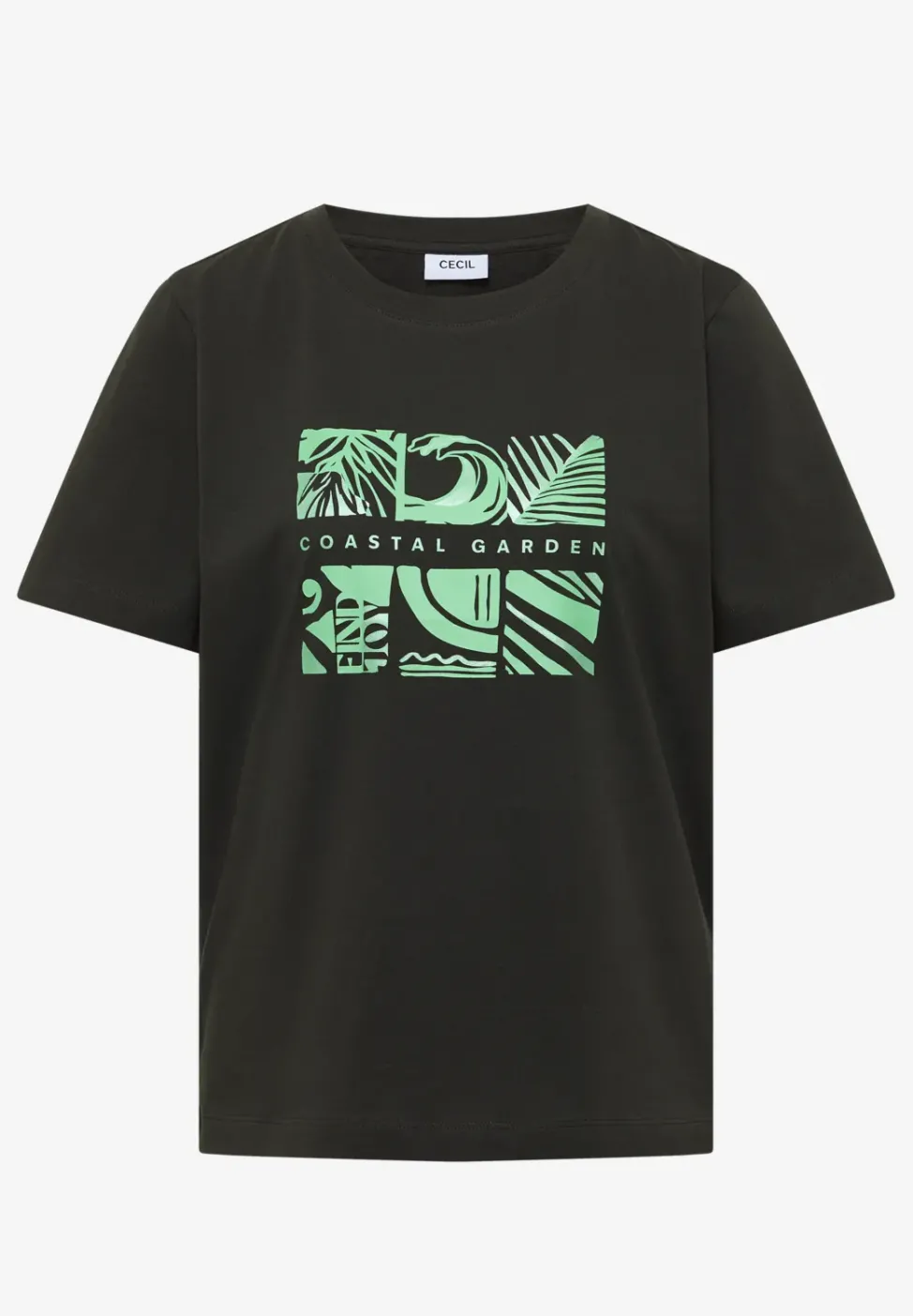 T-Shirt mit Rundhals und Frontprint