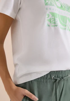 T-Shirt mit Rundhals und Frontprint