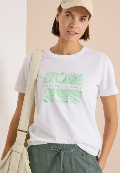 T-Shirt mit Rundhals und Frontprint