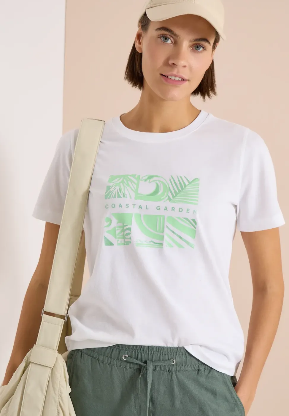 T-Shirt mit Rundhals und Frontprint
