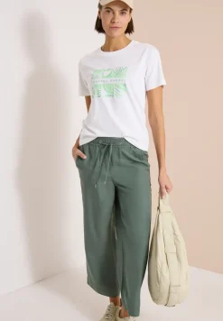 T-Shirt mit Rundhals und Frontprint