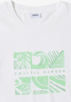 T-Shirt mit Rundhals und Frontprint