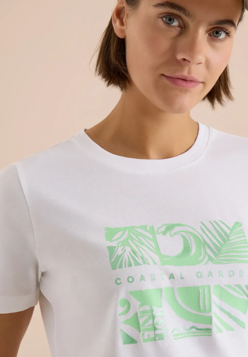 T-Shirt mit Rundhals und Frontprint