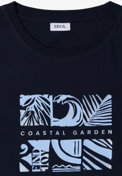 T-Shirt mit Rundhals und Frontprint