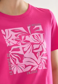 T-Shirt mit Rundhals und Frontprint