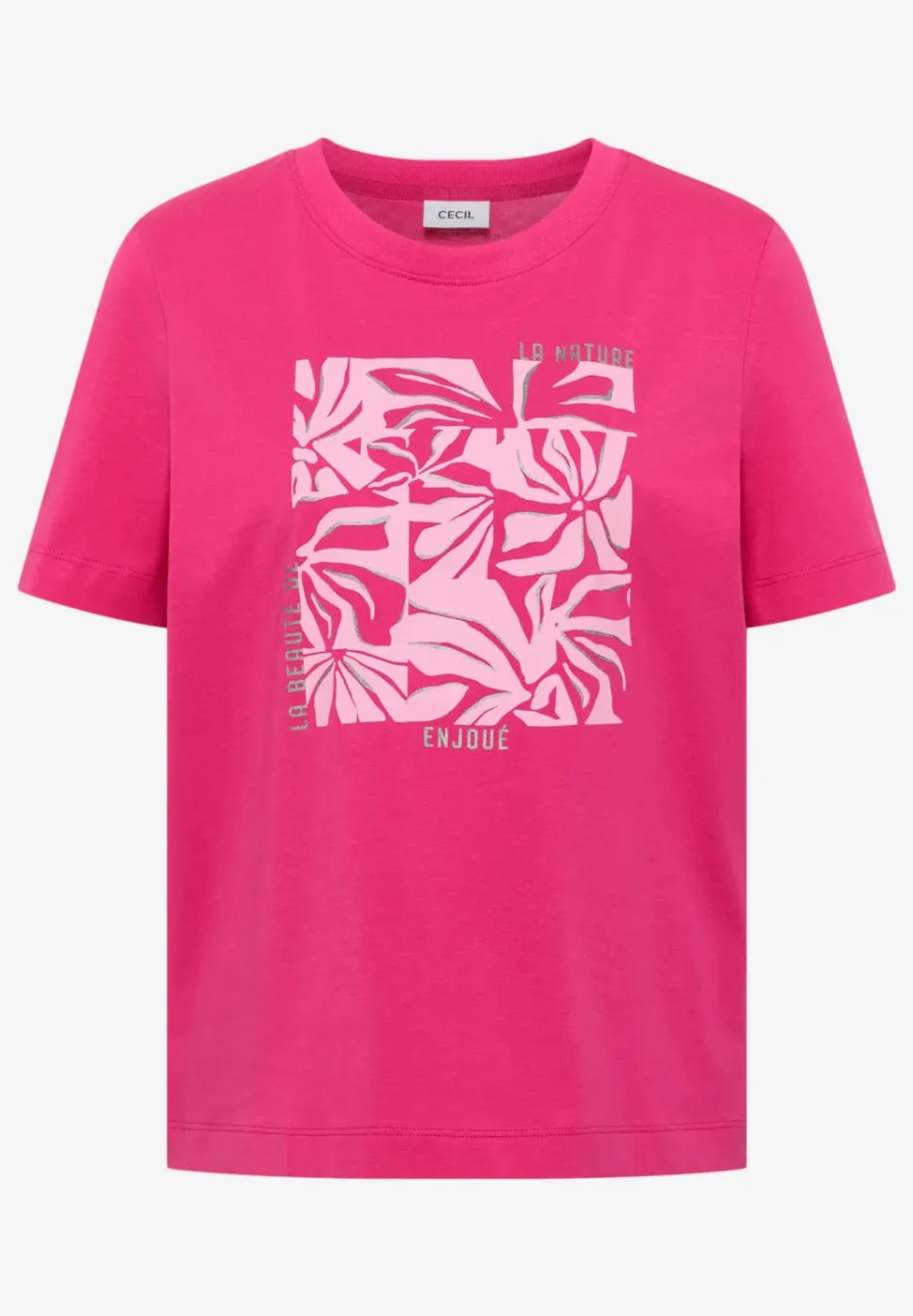 T-Shirt mit Rundhals und Frontprint