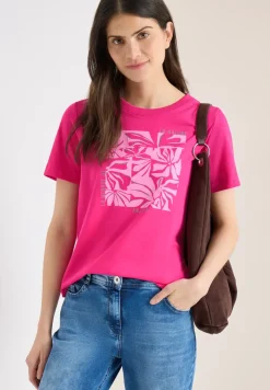 T-Shirt mit Rundhals und Frontprint