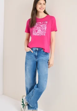 T-Shirt mit Rundhals und Frontprint