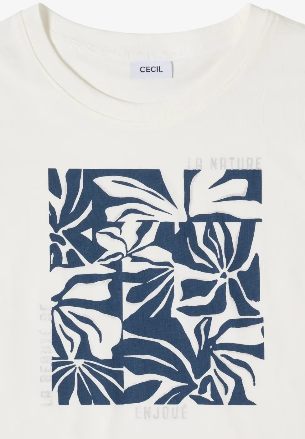 T-Shirt mit Rundhals und Frontprint