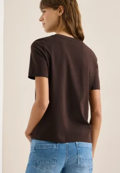 T-Shirt mit Rundhals und Frontprint