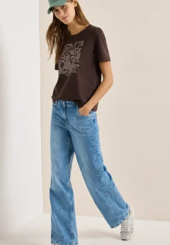 T-Shirt mit Rundhals und Frontprint