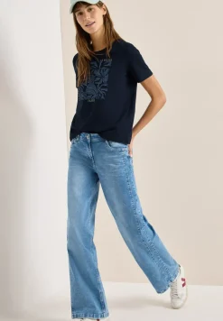 T-Shirt mit Rundhals und Frontprint