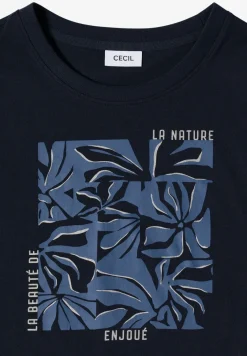 T-Shirt mit Rundhals und Frontprint