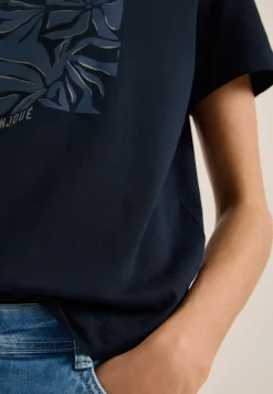 T-Shirt mit Rundhals und Frontprint
