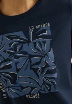 T-Shirt mit Rundhals und Frontprint