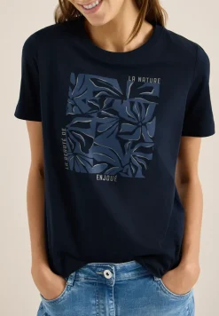 T-Shirt mit Rundhals und Frontprint