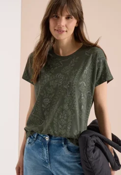T-Shirt mit Rundhals und Frontprint