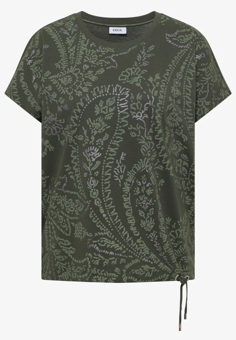 T-Shirt mit Rundhals und Frontprint