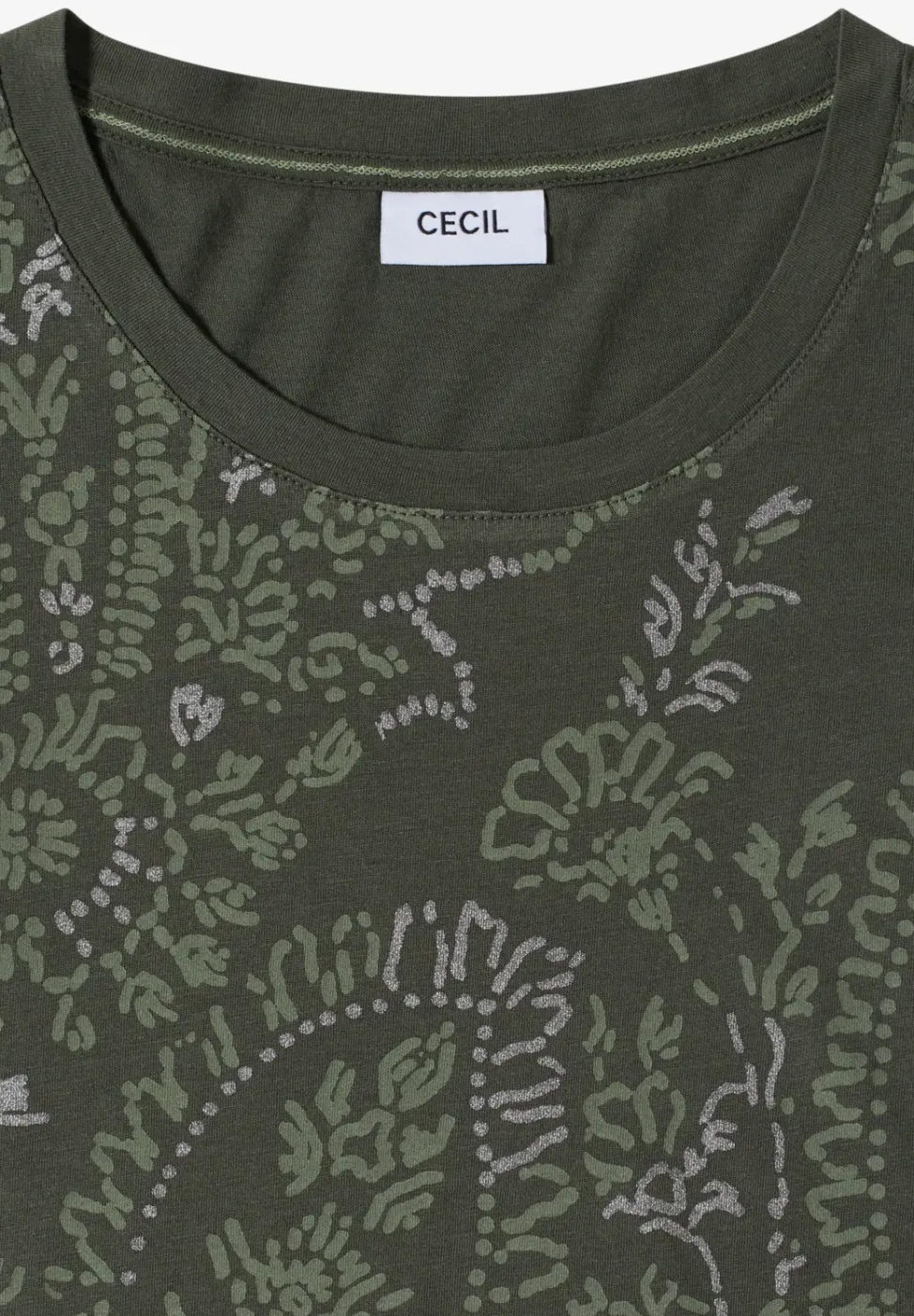 T-Shirt mit Rundhals und Frontprint
