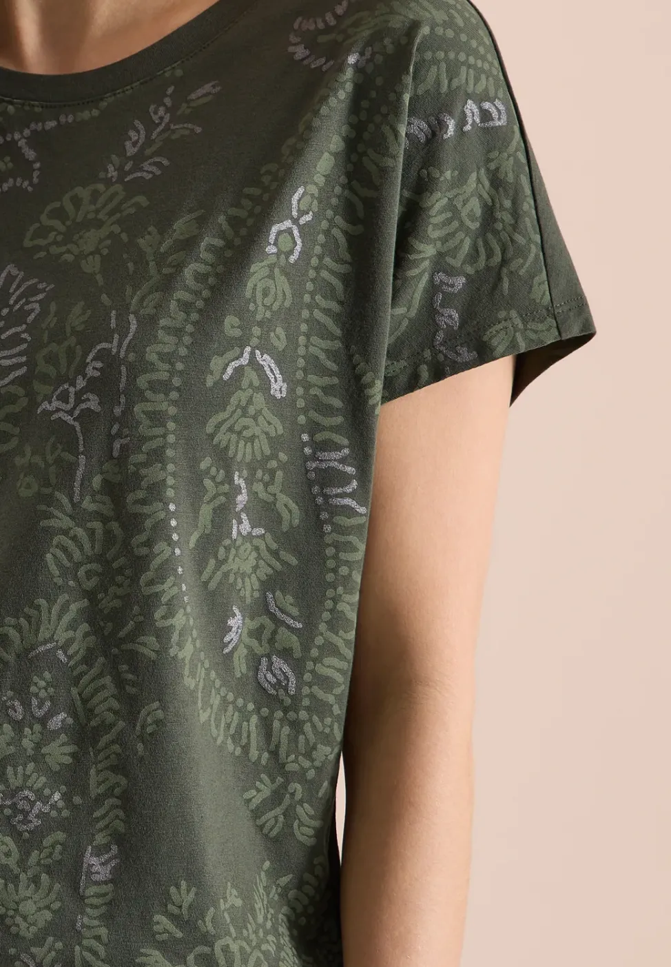 T-Shirt mit Rundhals und Frontprint