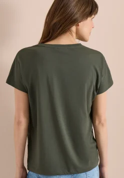 T-Shirt mit Rundhals und Frontprint