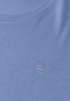 T-Shirt mit Rundhals und Herzdetail