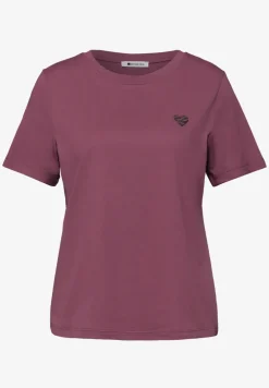 T-Shirt mit Rundhals und Herzdetail