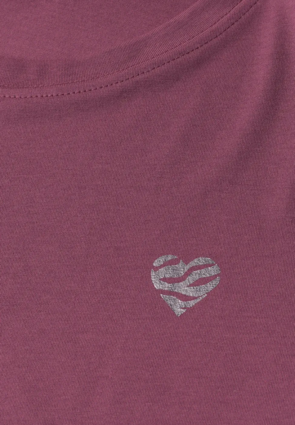 T-Shirt mit Rundhals und Herzdetail