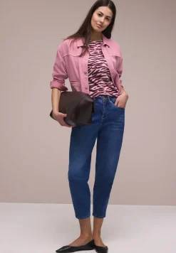 T-Shirt mit Rundhals und Knopfdetails