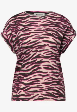 T-Shirt mit Rundhals und Knopfdetails