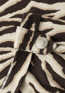 T-Shirt mit Rundhals und Knopfdetails