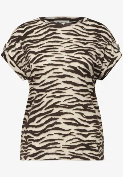 T-Shirt mit Rundhals und Knopfdetails
