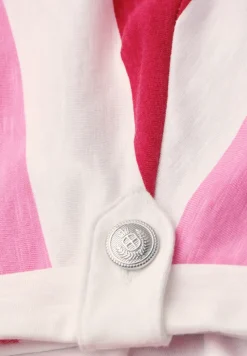 T-Shirt mit Rundhals und Knopfdetails