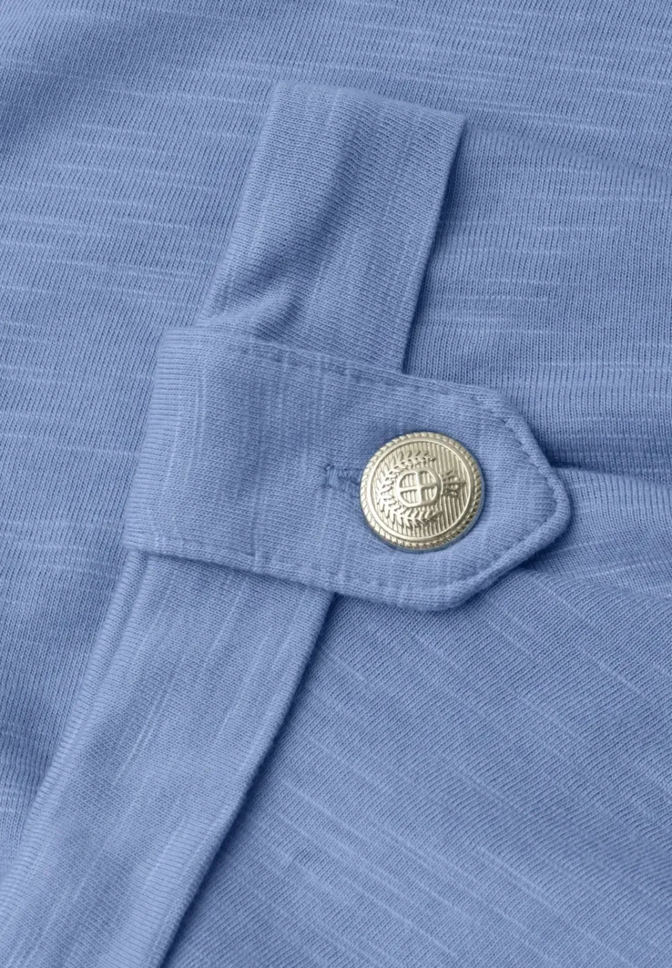 T-Shirt mit Rundhals und Knopfdetails