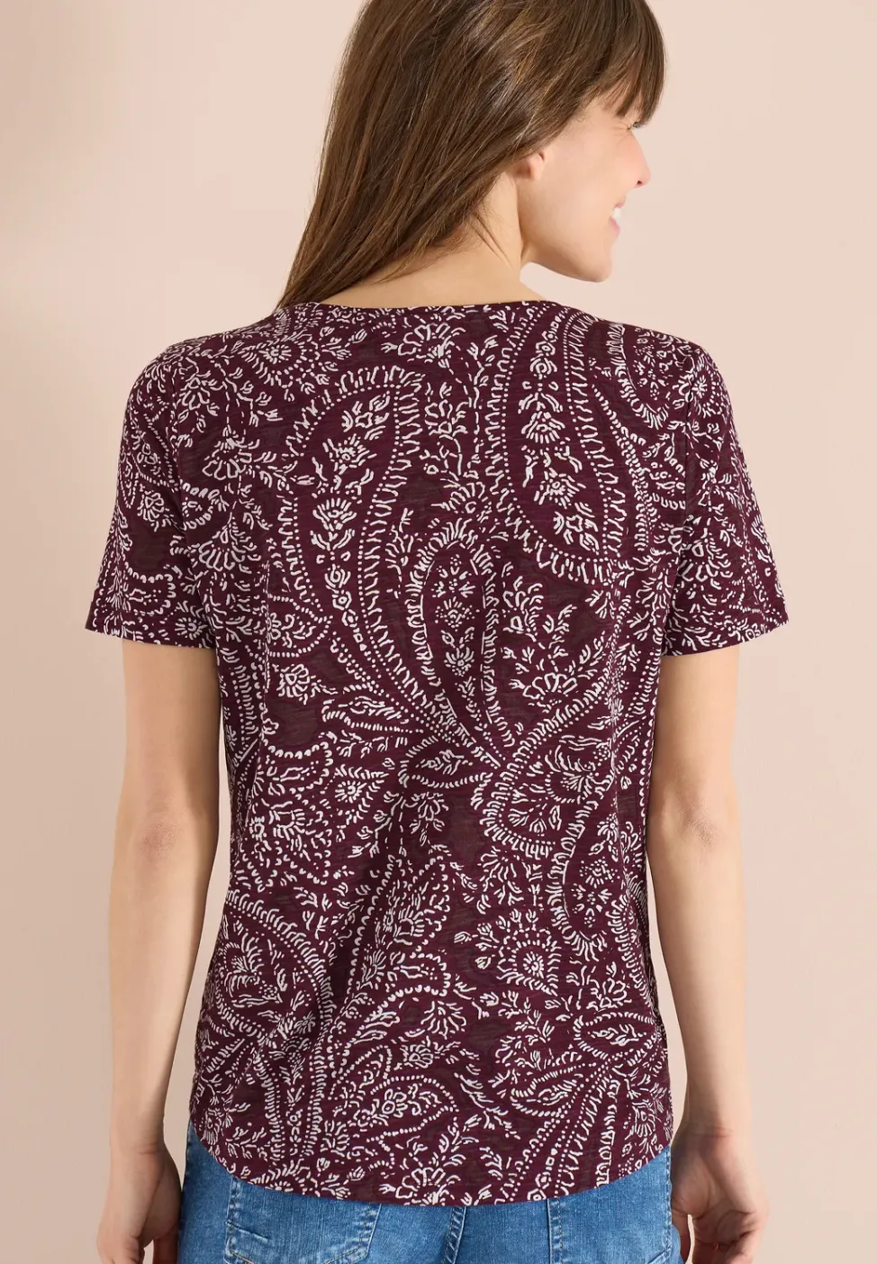 T-Shirt mit Rundhals und Minimal Print