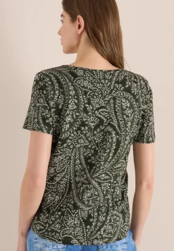 T-Shirt mit Rundhals und Minimal Print