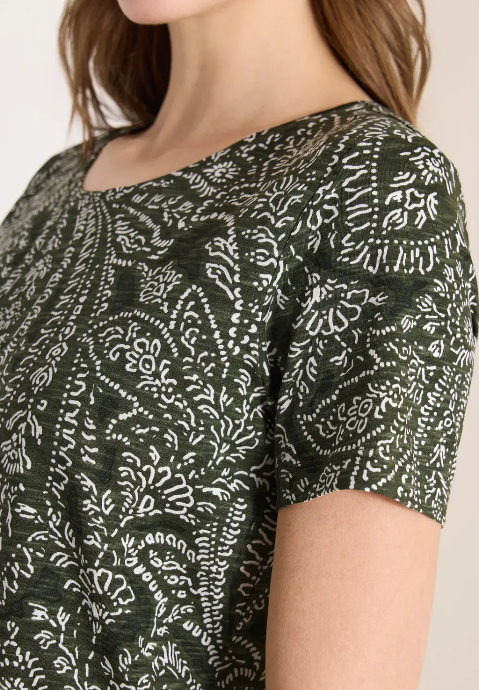 T-Shirt mit Rundhals und Minimal Print