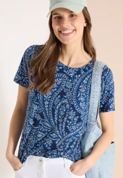 T-Shirt mit Rundhals und Minimal Print