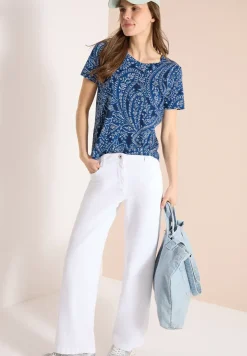 T-Shirt mit Rundhals und Minimal Print